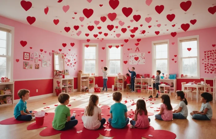 activite st valentin creche